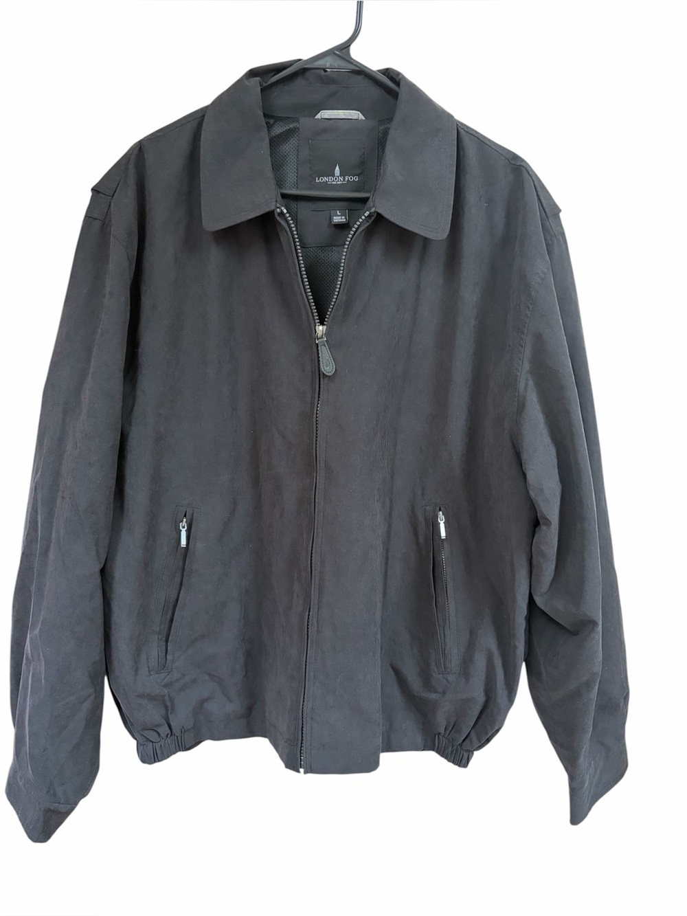 NWT London Fog Men's Black Zip-Front Jacket